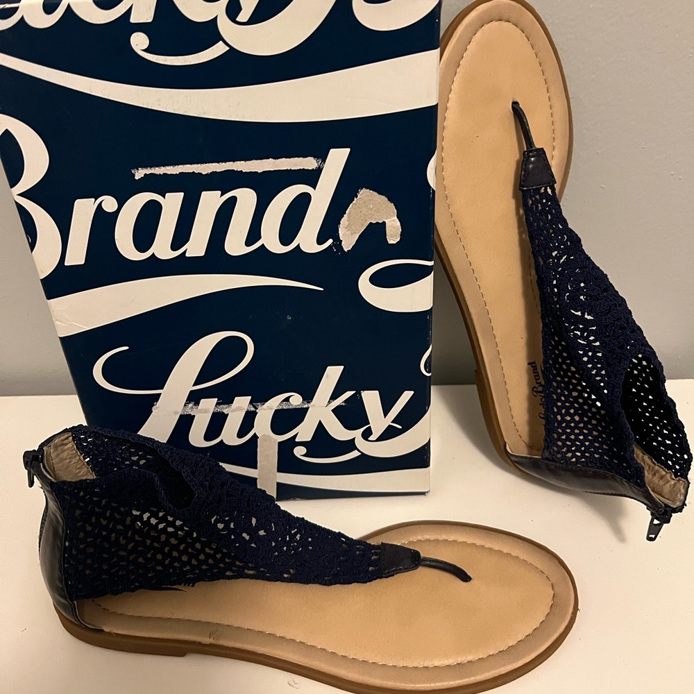 Womens Navy Blue Sandals